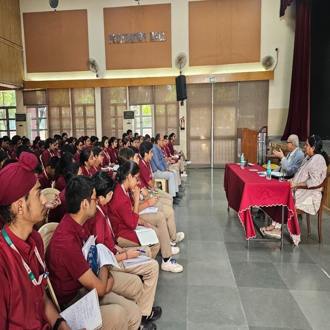 Interaction with School Chairman, Mr Goradia on the Bangladesh Crisis for classes 10, 11 and 12